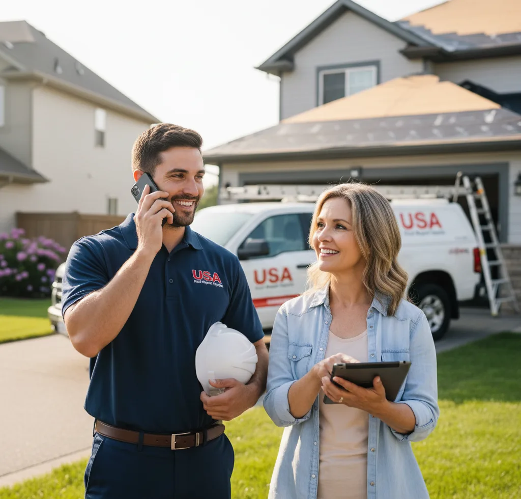 USA Roof Repair Experts customer support in Farmingdale